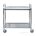 Food Serving Trolley Stainless Steel Sturdy Utility Cart With Wheels Manufactory